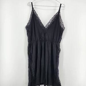 Adore Me Women's Large Black Aimee Slip Dress NWT